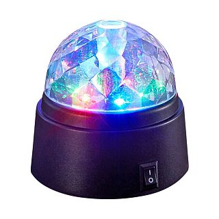 Шар светодиодный Vegas Диско, 6 LED ламп, на батарейках, 9 x 9 см, многоцветный фото