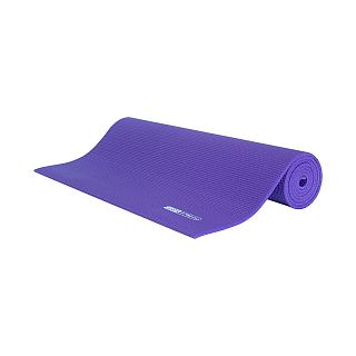 Коврик для йоги Ecos, ПВХ, 173 x 61 x 0,6 см, фиолетовый фото