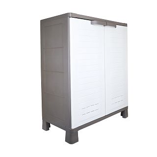 Шкаф низкий Keter AirSpire, 73 x 37 x 94 см, графит фото
