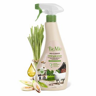 Средство чистящее для кухни BioMio Bio-Kitchen Cleaner Лемонграсс, спрей, 500 мл фото