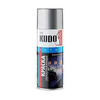 Аэрозольная акриловая краска Kudo KU-4950, светоотражающая, 520 мл фото