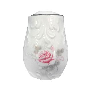Солонка Cmielow Рококо Бледная роза, фарфоровая, 6 см фото