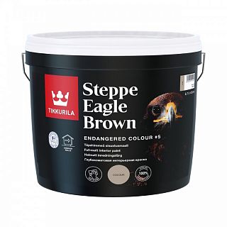 Краска интерьерная матовая Tikkurila Endangered Colour Steppe Eagle Brown, 2,7 л фото