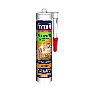 Клей монтажный полиуретановый Tytan Professional PU Express Fix, 290 мл, прозрачный фото