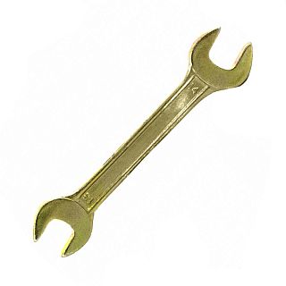 Ключ рожковый Сибртех, 13 x 14 мм, желтый цинк фото