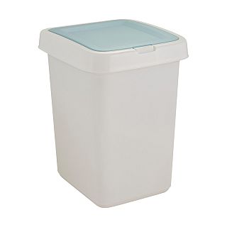 Контейнер для мусора Svip Quadra, с крышкой, 25 л, белый фото