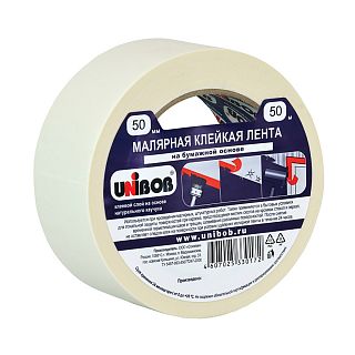 Скотч малярный Unibob, 72 мм x 50 м фото