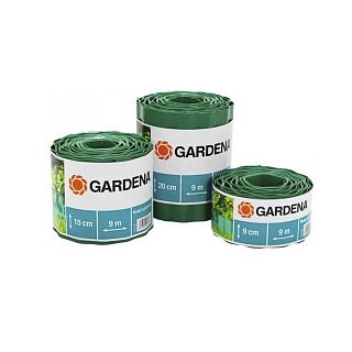 Бордюр для клумб и газонов Gardena, 9 см, 9 м, зеленый фото