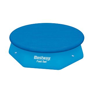Тент для бассейнов с надувным бортом Bestway, 280 см, синий фото