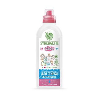 Гель для стирки детского белья Synergetic, 1 л фото