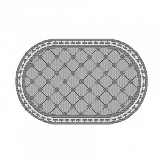 Ковер-циновка Люберецкие ковры Эко 77022-55 овальный, 0,5 x 0,8 м фото