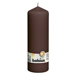 Свеча столбик Bolsius, 200 x 70 мм, темно-бордовая фото