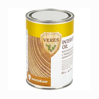 Масло для дерева для внутренних работ Veres Oil Interior №1, полуматовое, 0,25 л, бесцветное фото