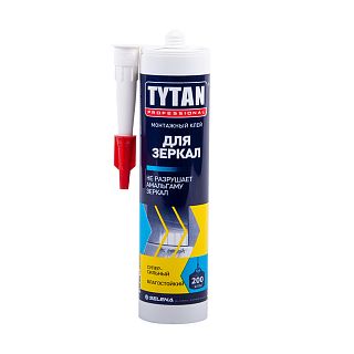 Клей монтажный каучуковый для зеркал Tytan Professional, 310 мл, бежевый фото