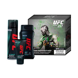 Набор UFC x EXXE Ultimate freshness, гель для душа + пена для бритья + крем-бальзам после бритья фото