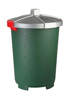 Бак хозяйственный Бытпласт Бинго, с крышкой, 65 л, зеленый фото