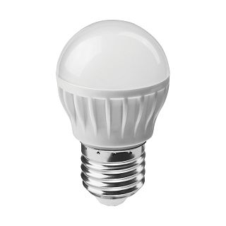 Лампа светодиодная LED матовая Онлайт Promo, E27, G45, 10 Вт, 4000 K, холодный свет фото