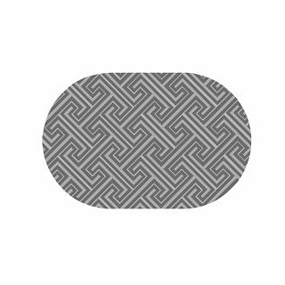Ковер-циновка Люберецкие ковры Эко 77012-37 овальный, 0,5 x 0,8 м фото