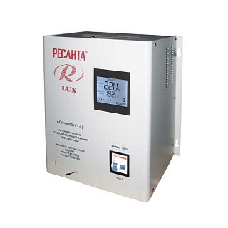 Стабилизатор напряжения Ресанта Lux АСН-8000Н/1-Ц, 8000 Вт фото