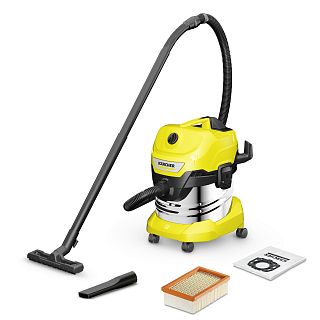 Профессиональный пылесос для сухой и влажной уборки Karcher WD 4 S V-20/5/22, 1000 Вт фото