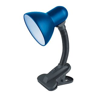 Лампа электрическая настольная Energy EN-DL24C, прищепка, синяя фото