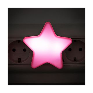 Ночник светодиодный Energy Звездочка, 0,6 Вт, розовый фото