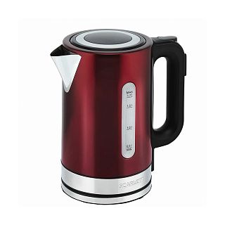 Чайник электрический Scarlett SC-EK21S78, 1,7 л, нержавеющая сталь, бордовый фото