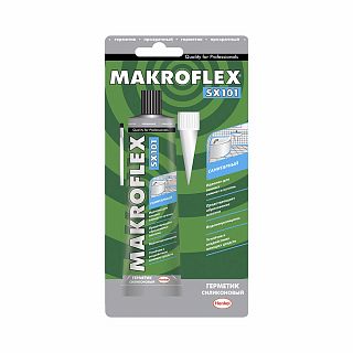 Герметик силиконовый санитарный Makroflex SX101, 85 мл, белый фото