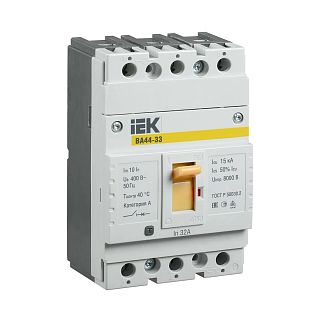 Выключатель автоматический IEK ВА44-33, 3Р, 32 А, 15 кА фото