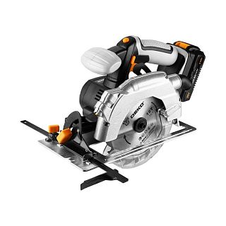 Пила циркулярная аккумуляторная Deko DKCS20 Laser, 20 В, 2 Ач Li-ion, ЗУ фото