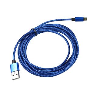 Кабель Energy ET-27, USB - Type-C, 1 м, синий фото