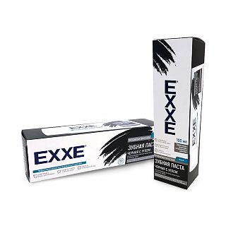 Зубная паста EXXE Черная с углем, 100 мл фото