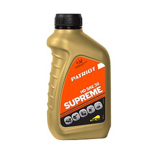 Масло моторное минеральное Patriot Supreme HD SAE 30 4T, 0,592 л фото
