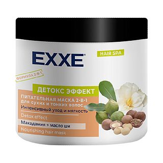 Маска для волос питательная 2 в 1 EXXE Детокс формула, для сухих и тонких волос, 500 мл фото