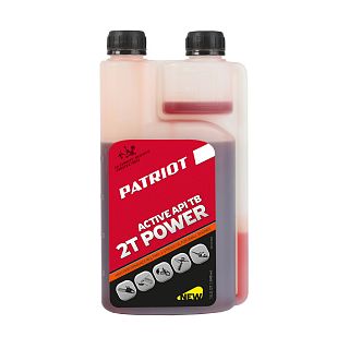 Масло моторное минеральное Patriot Power Active 2T, с дозатором, 0,946 л фото