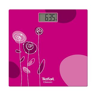 Весы напольные электронные Tefal Classic Drawing Bloom Rose, до 160 кг, розовые фото