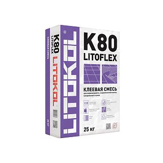 Клей для плитки Litokol Litoflex K80, 25 кг фото