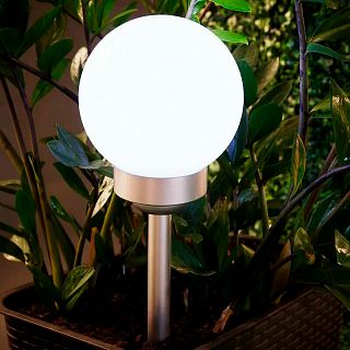 Светильник садовый Lamper Шар, на солнечной батарее, 1 Вт, IP65, 420 мм фото