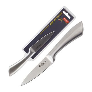 Нож для овощей Mallony Maestro 8 см, цельнометаллический фото