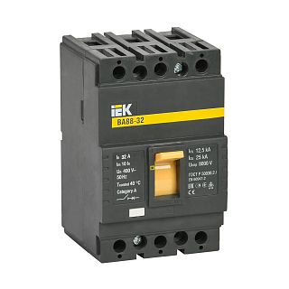 Выключатель автоматический IEK ВА88-32, 3Р, 32 А, 25 кА фото