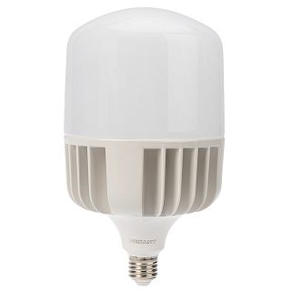 Лампа светодиодная высокомощная Rexant, E27, с переходником на E40, 100 Вт, 6500 К, холодный свет фото