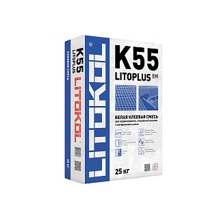 Клей для плитки и мозаики Litokol Litoplus K55, 25 кг фото