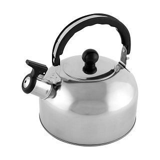 Чайник со свистком Mallony Casual, нержавеющая сталь, 2,5 л фото