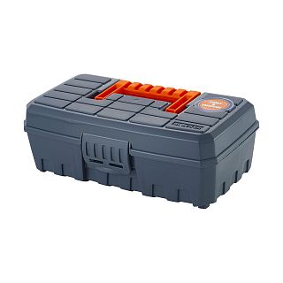Органайзер для хранения Blocker Techniker, с отсеками, 23,6 x 13,1 x 8,4 см, серо-оранжевый фото