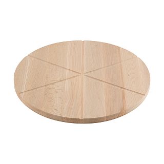 Доска разделочная для пиццы Mallony, деревянная, d 32 см, бук фото