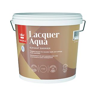 Лак матовый Lacquer Aqua (Лак Аква) TIKKURILA 2,7 л бесцветный (база EP) фото