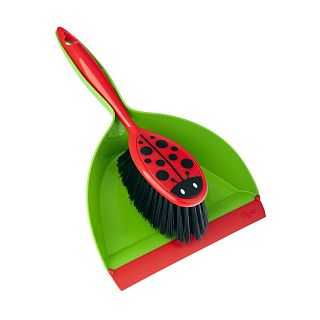 Комплект для уборки Vigar Ladybug, щетка-сметка и совок фото