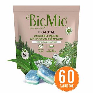 Таблетки для посудомоечной машины BioMio Bio-Total Эвкалипт, 30 шт фото