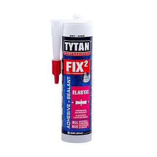 Клей-герметик Tytan Professional Fix² Elastic, 290 мл, белый фото
