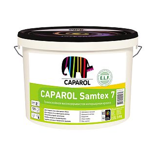 Краска интерьерная Caparol Samtex 7 ELF, латексная, база 1, белая, 10 л фото